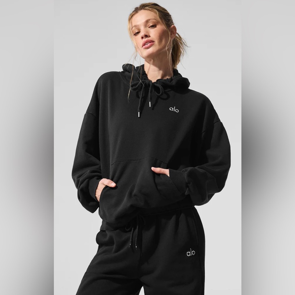 Alo Yoga NWT Accolade Hoodie Black Size M oversized